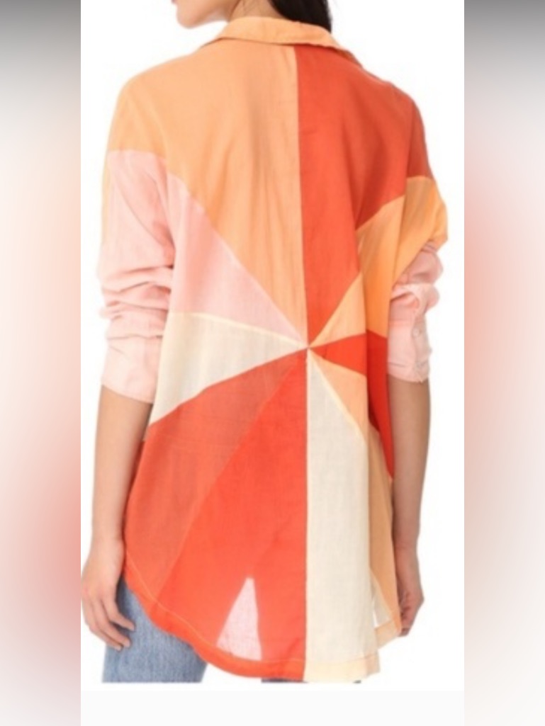 Free People Rainbow Rays In Coral, Peach & Blush